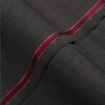 End on End Textured-Medium Grey, Wool Blend, Featherlight Suiting Fabric