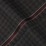 Windowpane Mini Checks-Dark Grey, Wool Blend, Tropical Exclusive Suiting Fabric