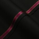 Criss Cross Textured-Black, Wool Blend, Featherlight Suiting Fabric
