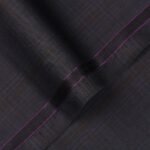 Big Checks-Dark Grey, Ivory Premium Wool Rich Suiting Fabric