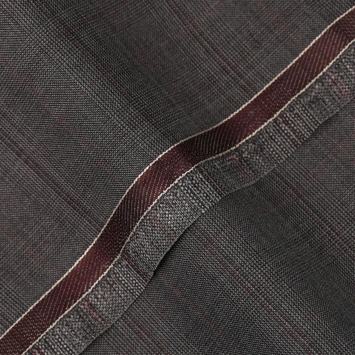 19.jpg Glen Plaid Checks-Medium Grey, Wool Blend, Tropical Exclusive Suiting Fabric - Image 1