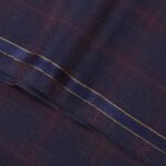 Navy Abstract Checks, S 100 Pure Wool, Bellini Suiting Fabric