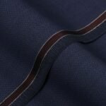 Bird Eye Textured-Prussian Blue, Wool Blend, Tropical Exclusive Suiting Fabric
