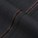 Windowpane Checks-Medium Grey, Wool Blend, Tropical Exclusive Suiting Fabric