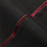 Glen Plaid Checks-Charcoal Grey, Wool Blend, Featherlight Suiting Fabric