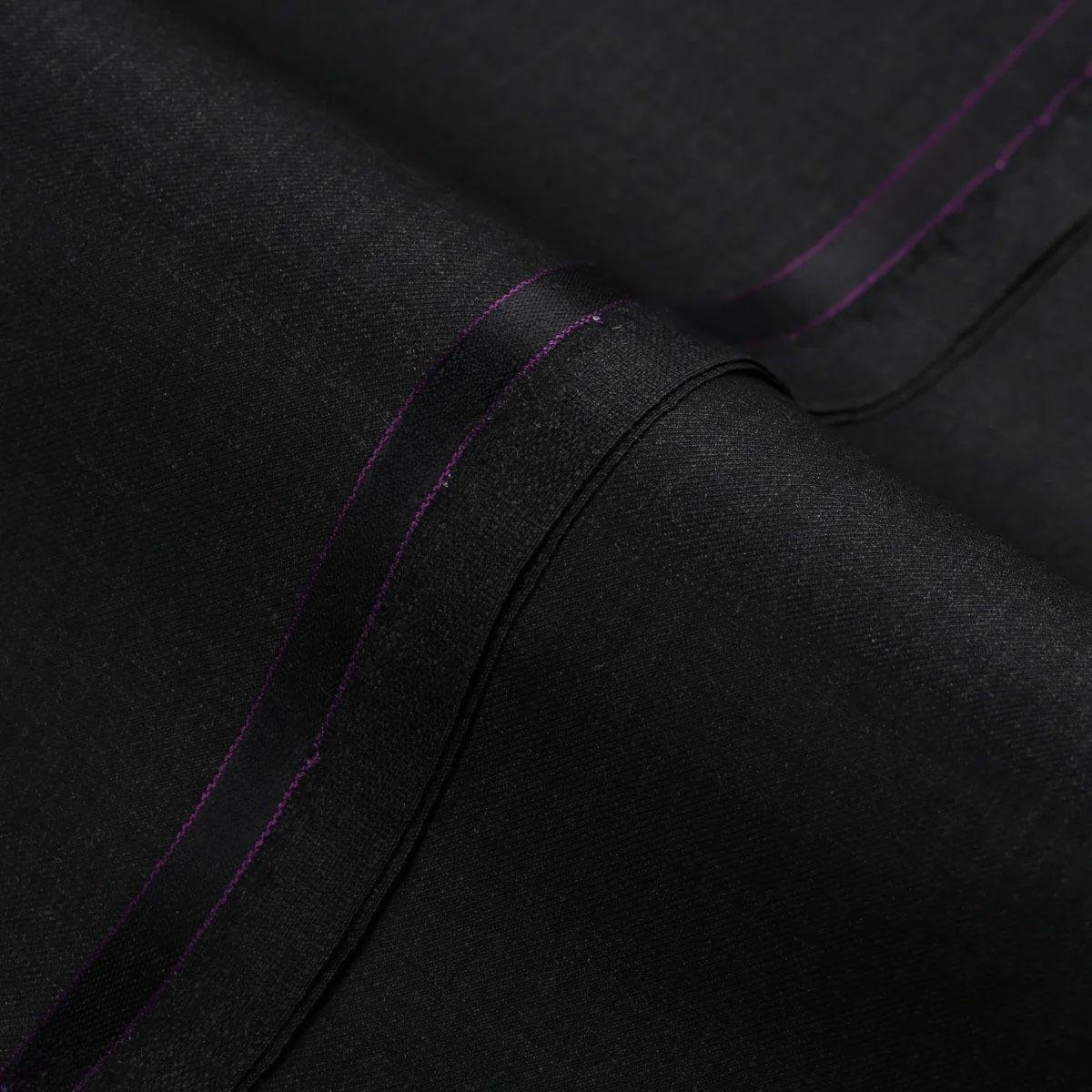 4-edit-1.jpg Plain-Charcoal Grey, Wool Rich, Ivory Premium Suiting Fabric - Image 1