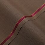 Micro Checks-Brown, Wool Blend, Featherlight Suiting Fabric