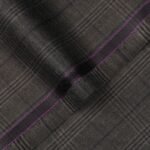 Big Checks-Iron Grey, Ivory Premium Wool Rich Suiting Fabric