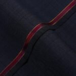 Glen Plaid Checks-Admiral Blue, Wool Blend, Featherlight Suiting Fabric