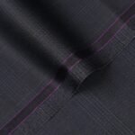 Big Checks-Charcoal Grey, Ivory Premium Wool Rich Suiting Fabric