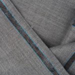 Plain Melange- Light Grey, Wool Blend Stretch, Dedum Suiting Fabric