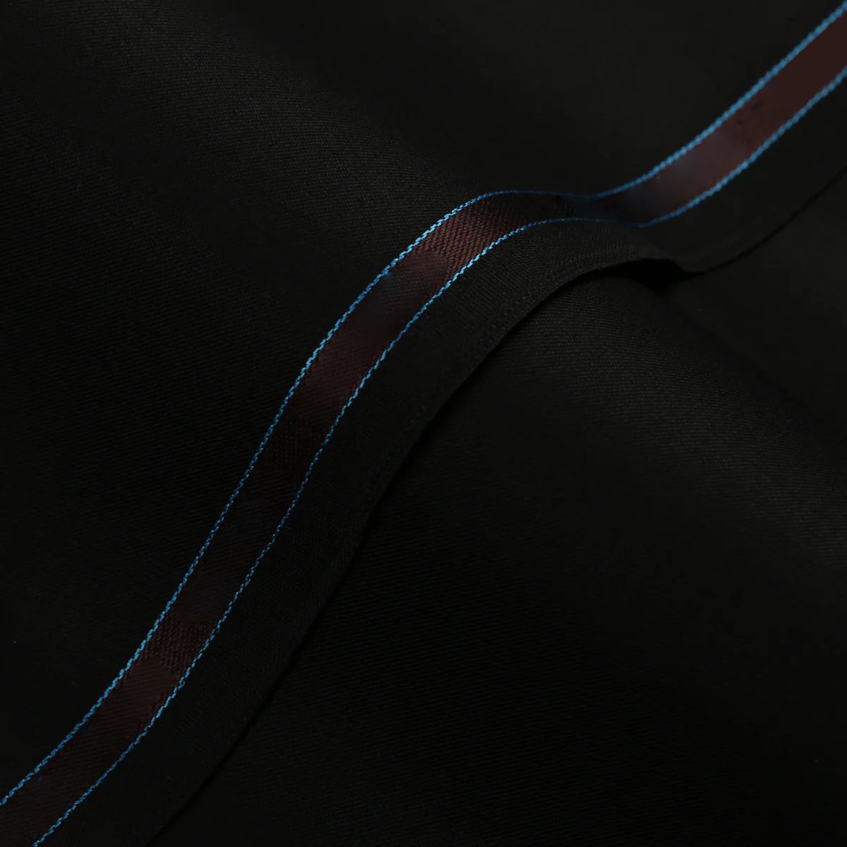 SDD02523.jpg Plain-Black, Wool Blend Stretch, Dedum Suiting Fabric - Image 1