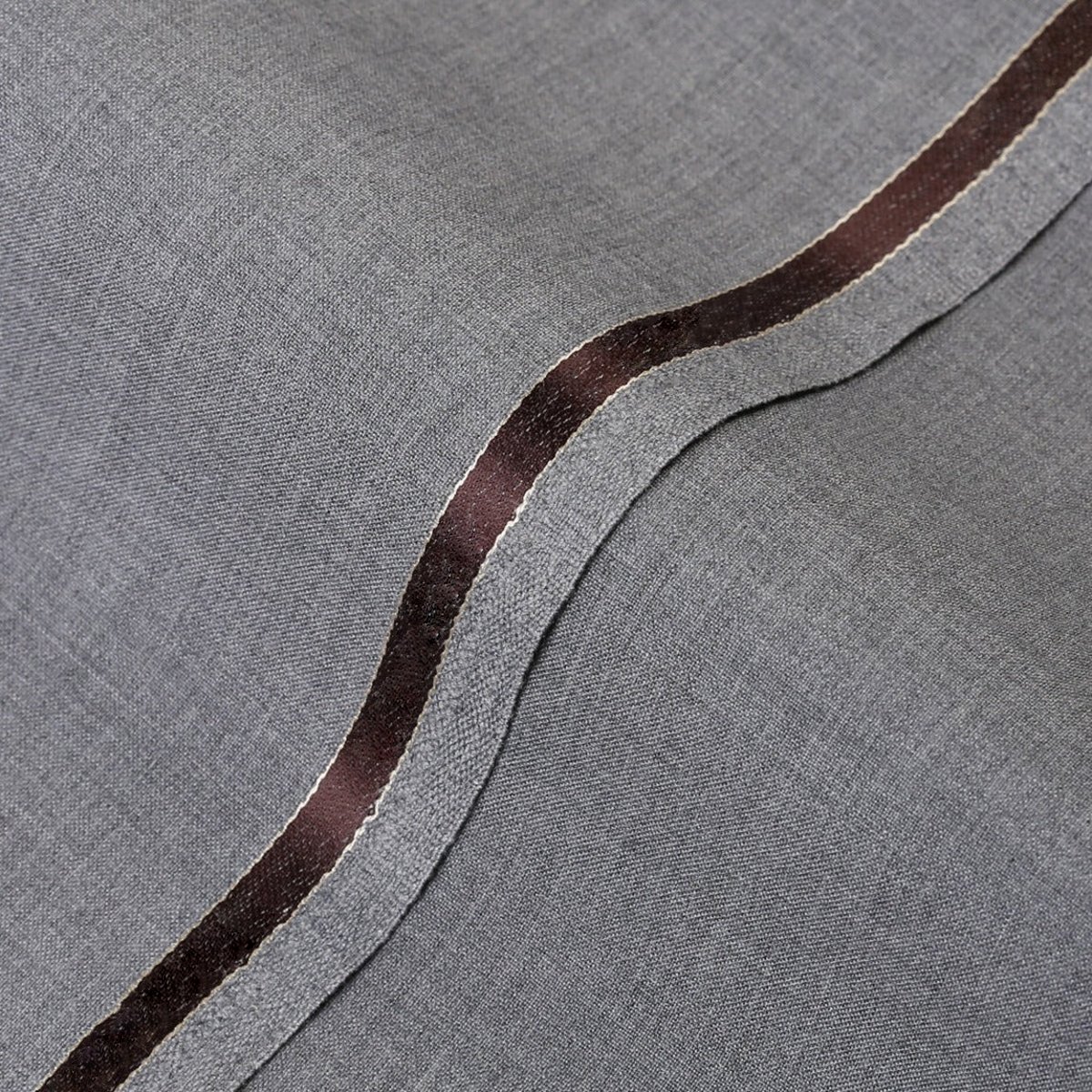 STC02505.jpg Plain-Coin Grey, Tropical Classic Wool Blend / Poly Wool Suiting Fabric - Image 1