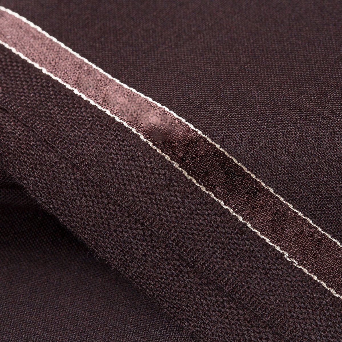 STC02510.jpg Plain Chocolate Brown, Tropical Classic Wool Blend / Poly Wool Suiting Fabric - Image 1